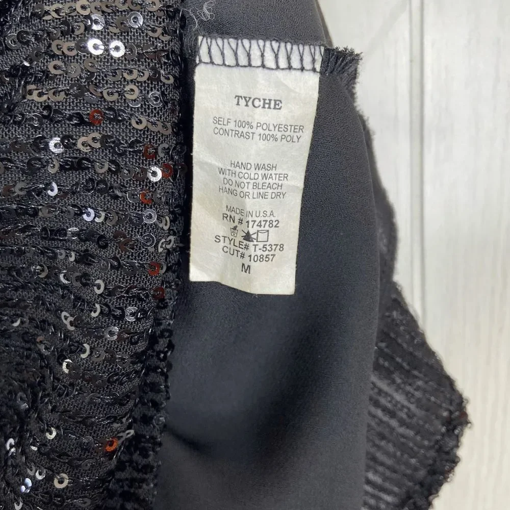 Vici Big Thing Sequin Racerback Tank Black Size Medium - Picture 5 of 5